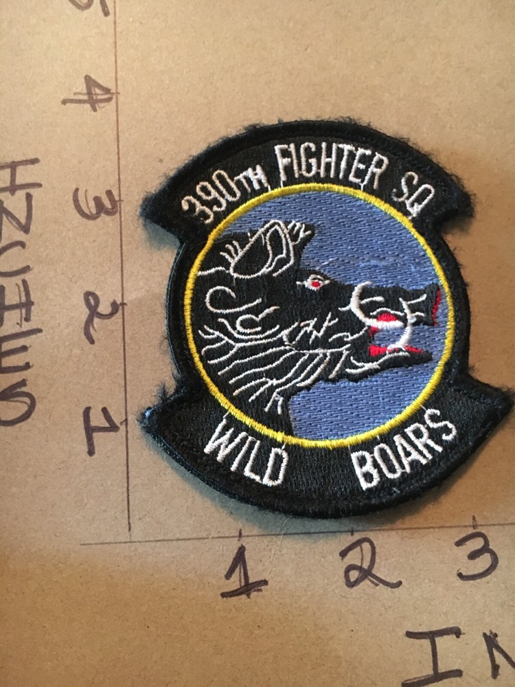 USAF 390th Fighter Squadron patch 6/1/25 with hook & loop back