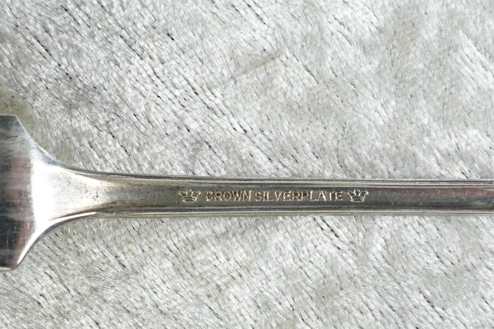 Radiance Pattern Crown Silverplate Flatware I.S. Jelly Server & Cocktail Fork