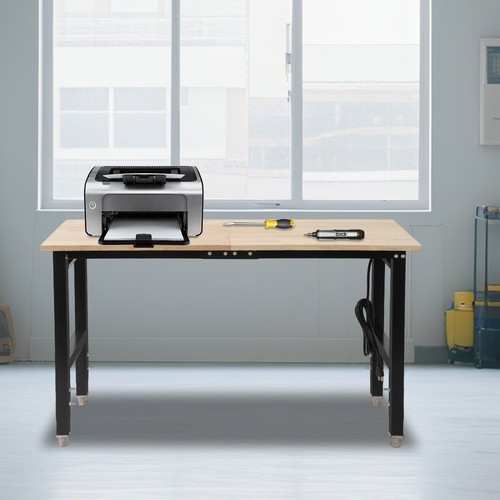 Workbench Heavy-Duty Work Table Freestanding Rectangular Work Bench Adjustable