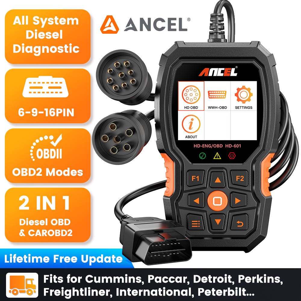 Heavy Duty Truck Scanner All System Diesel Diagnostic Check Engine Code Reader
