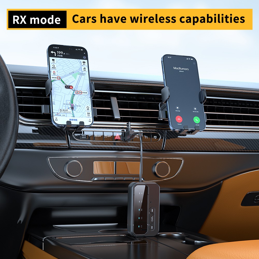 Bluetooth 5.4 Transmitter Receiver Wireless Adapter Audio 3.5MM Jack USB Type C