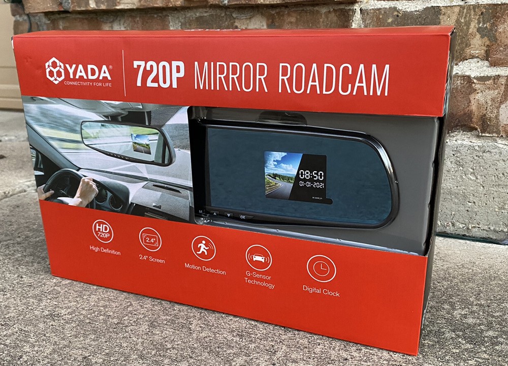 YADA 720p MIRROR ROADMAP 2.4' SCREEN 120DEGREE ANGLE MOTION DETECTION
