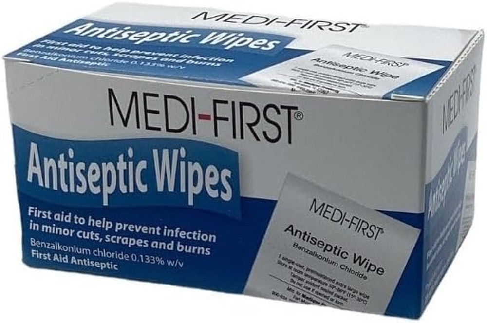 Antiseptic First Aid Wipes 20/Box