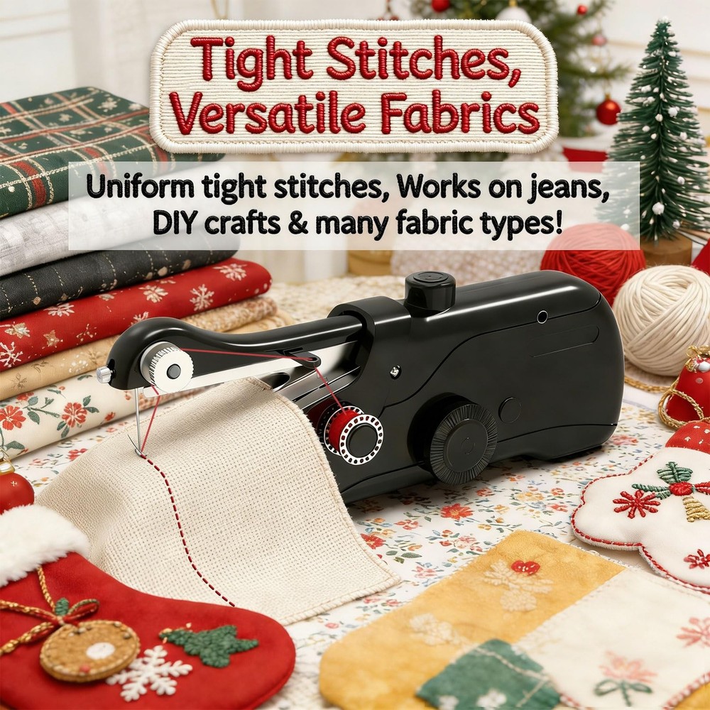 Handheld Sewing Machine,Portable Mini Sewing Machine for Beginners with Sewin...