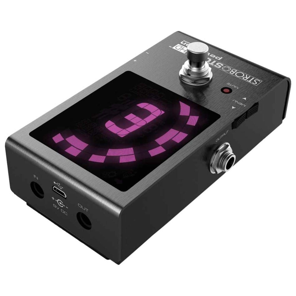 Compact HD Pedal Tuner with Full Color Display and True Bypass Functionality