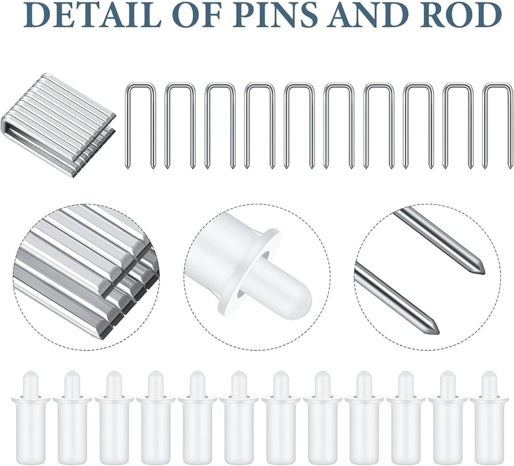 40 Pieces Plantation Shutter Repair Tool Set, Including 20 Spring Loaded Shutter