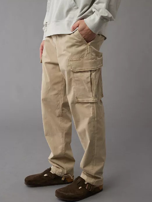 AE Flex Lived-In Cargo Pant, Light Khaki
