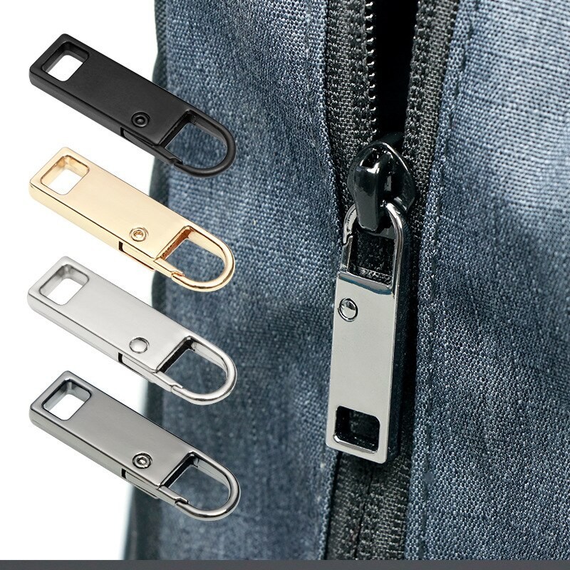 4 PCS Detachable Zipper Pull, Multi Color Replacement Zipper For Jeans NEW