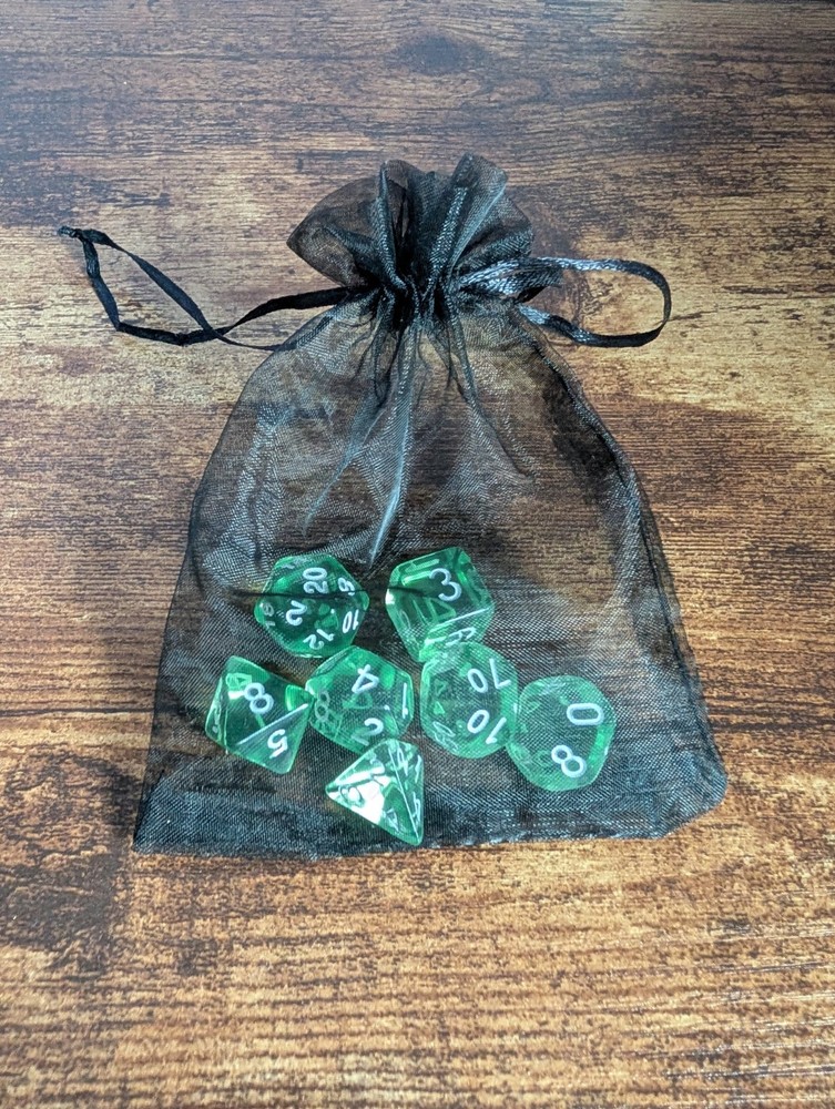 Green Poly D&D Dice Set