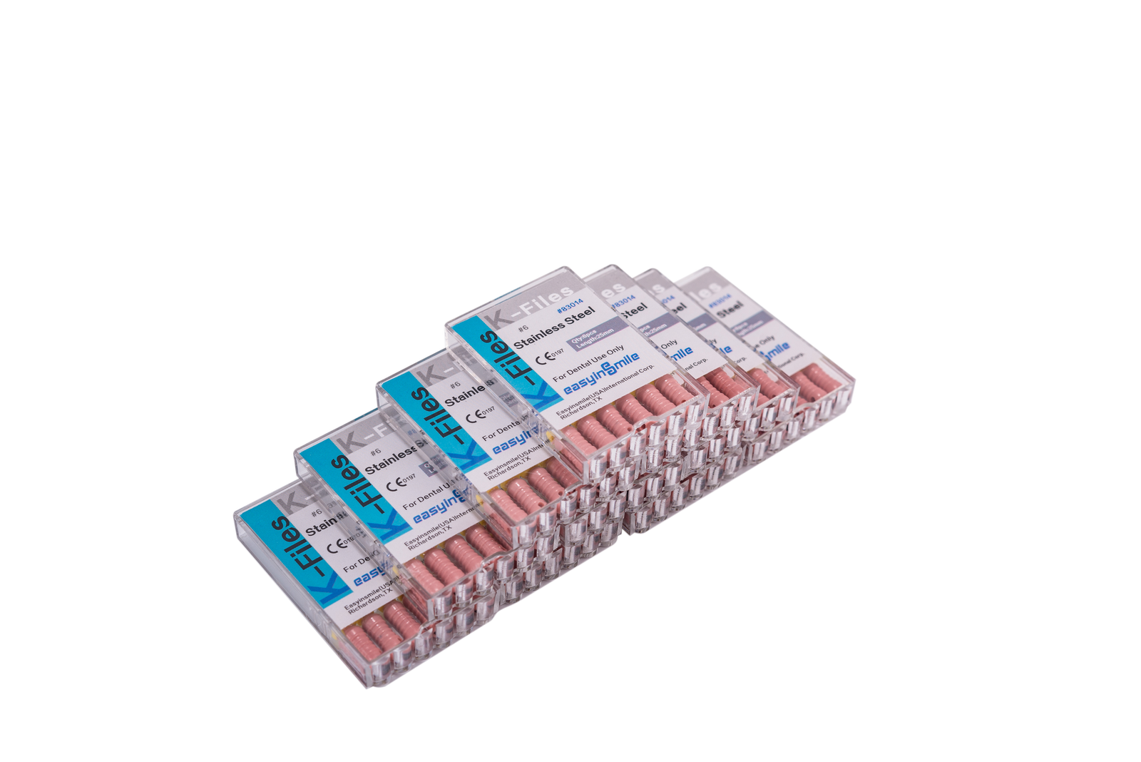 60pc Dental Endo Root Canal File K-files 25mm Stainless Steel #6#8#10 Hand Files