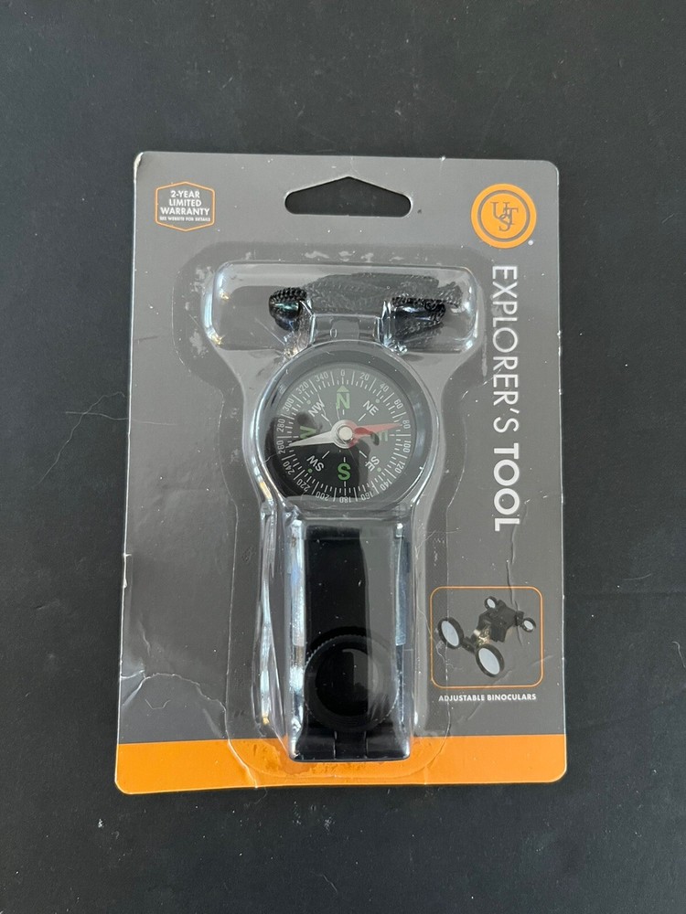 UST Explorer's Tool Compass, Binoculars & Magnifying Multi-Tool With Lanyard