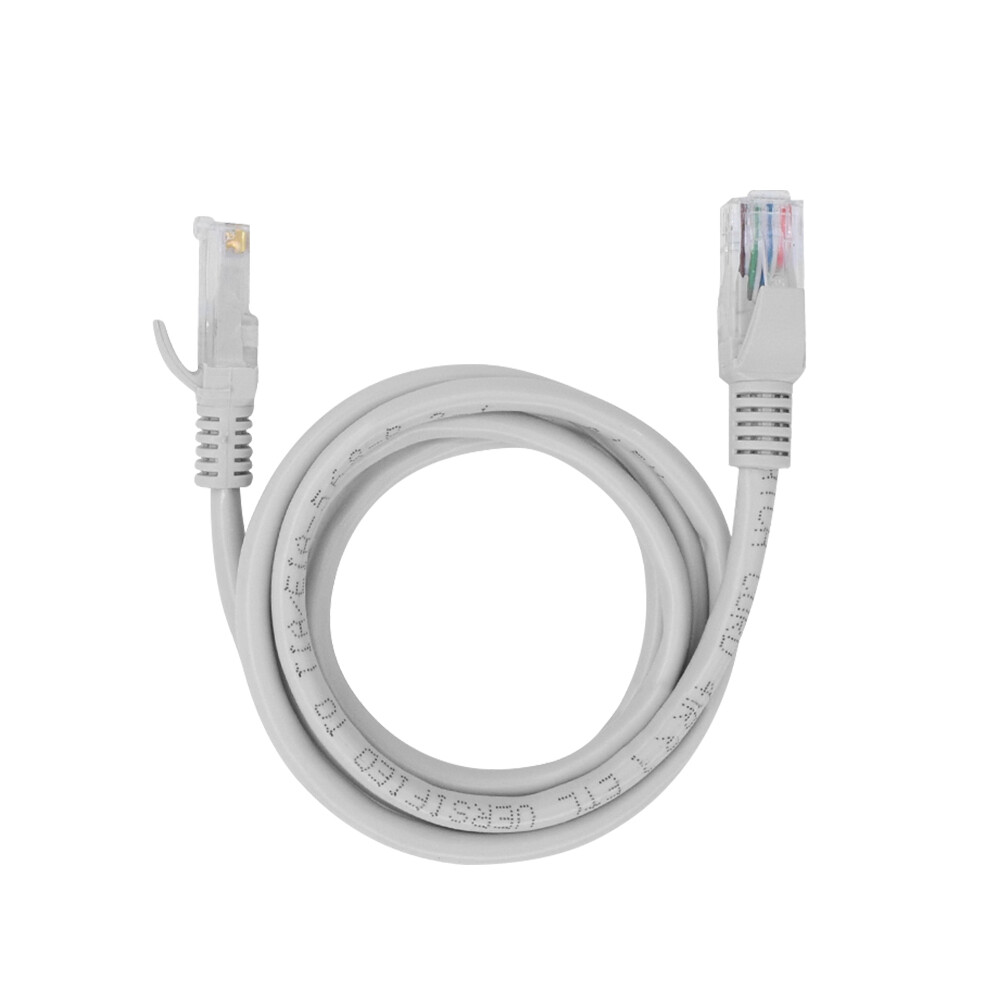5PCS AT6 Patch Cord Cable Ethernet Internet Network RJ45 UTP Gray For Camera