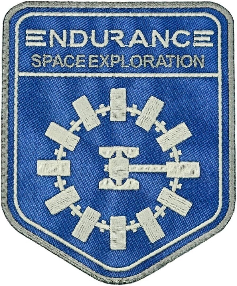 Interstellar Movie Endurance Space Exploration Patch ||2PC HOOK BACK 4"x3.25"