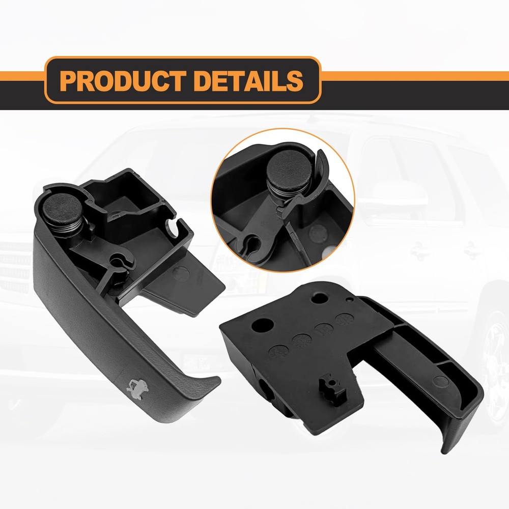 BSAMZO Hood Latch Release Pull Handle 15741109 Compatible with Black