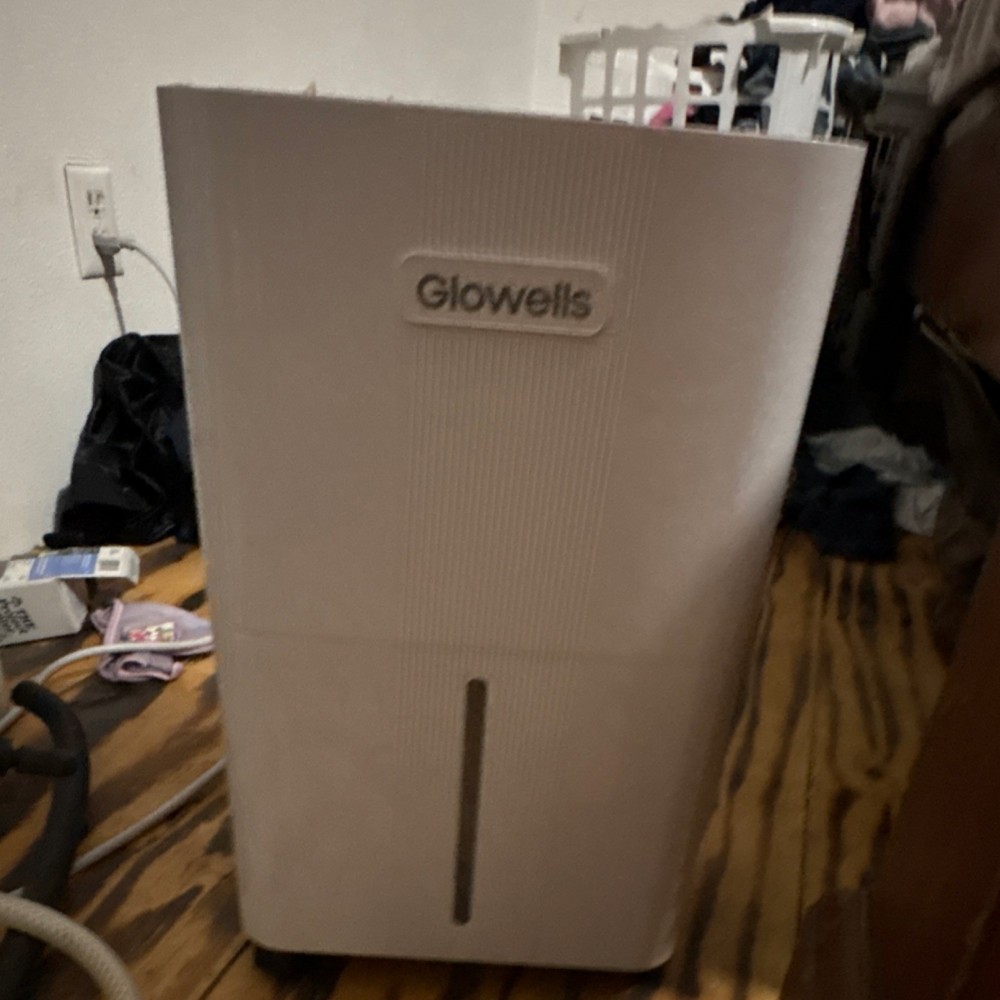 Glowells Console Dehumidifier White Digital Display Timer