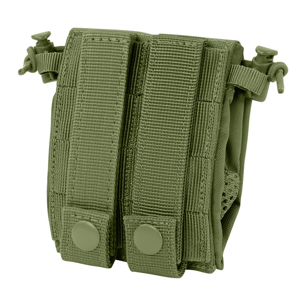 OD GREEN Modular MOLLE Hook Loop Magazine Micro Dump Bungee Retention Pouch