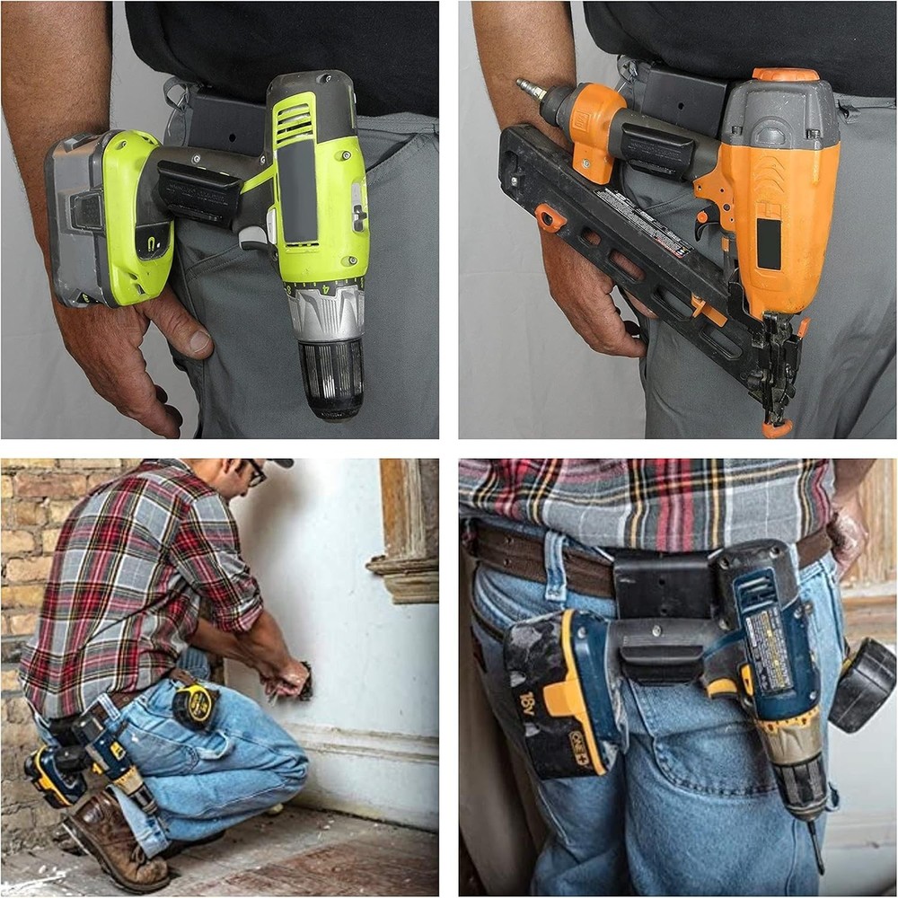 Ultimate Cordless Drill Holster with Adjustable J Hook – Versatile Tool Holder