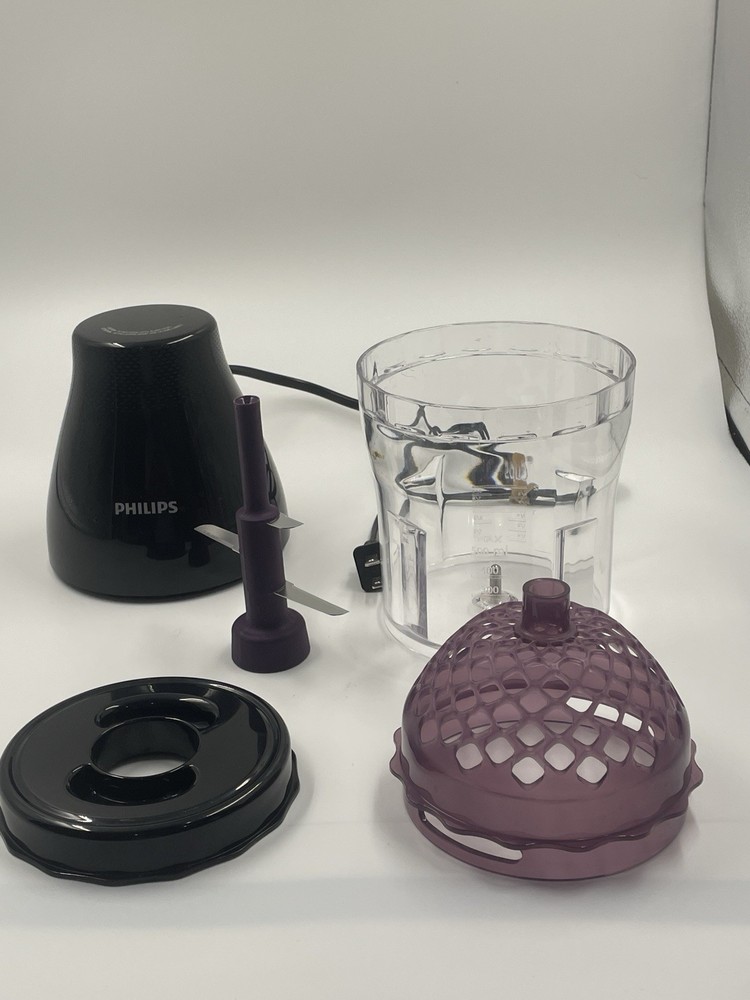 Philips MultiChopper Food Processor w/ ChopDrop Technology, Black - HR2505/26ST