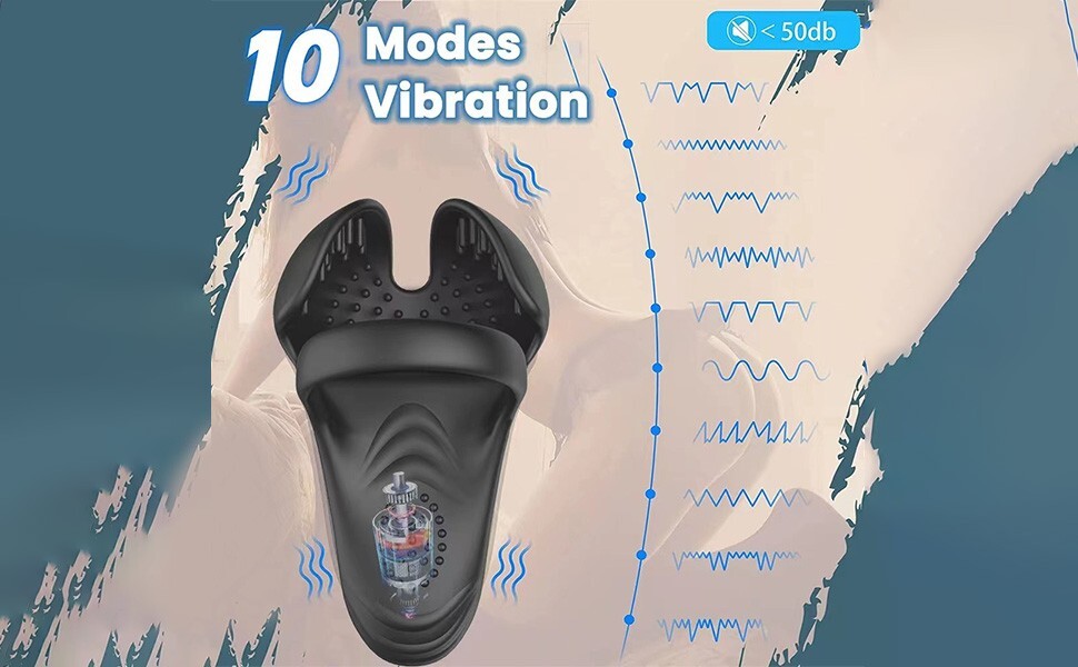 Vibrating Cock Ring Balls Massager Penis Vibrator with Remote Control for Couple