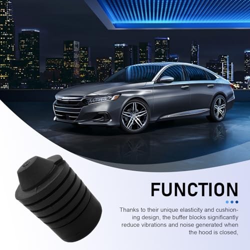 2PCS Car Hood Buffer Block, Rubber Shock Absorbing Noise-reducing Engine Cover