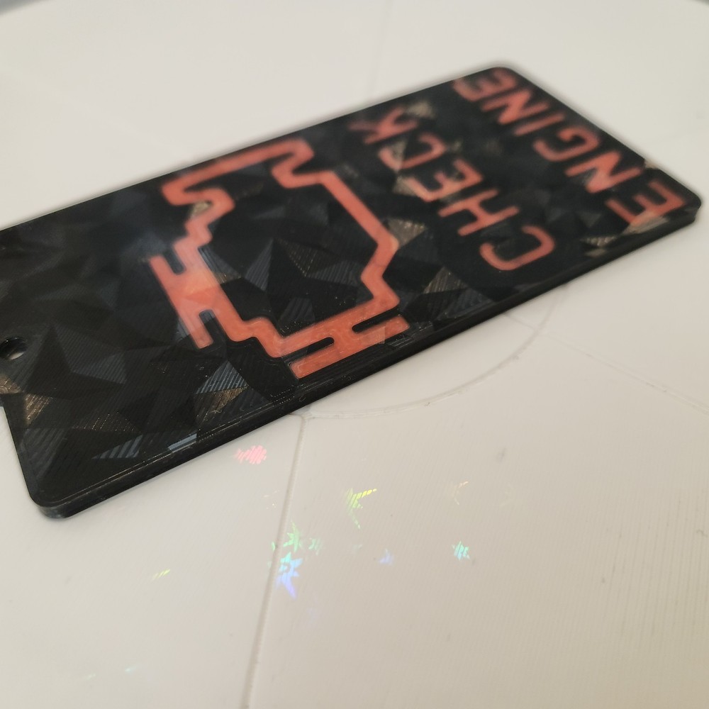 Check Engine Light Hanging Badge – Fun Interior Ornament