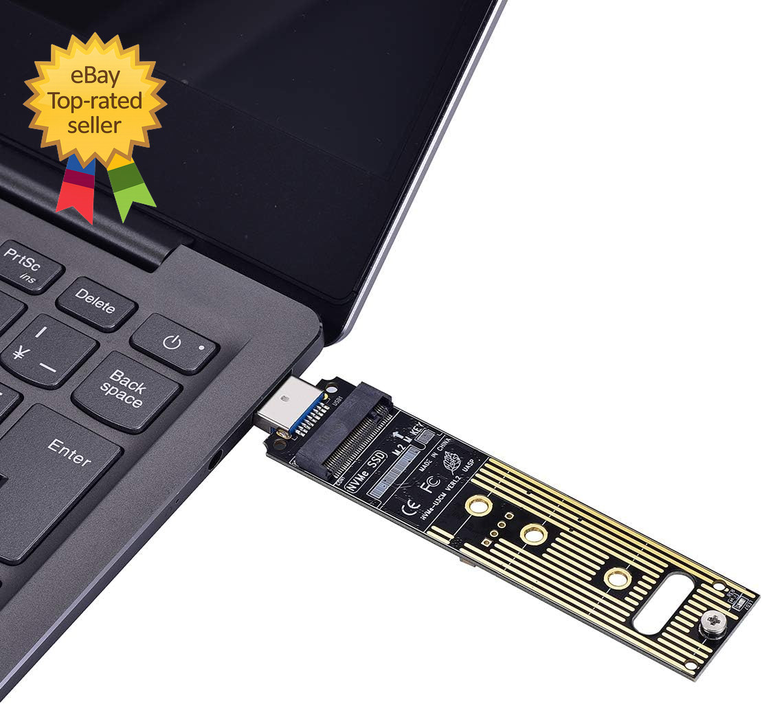 M.2 NVME USB 3.1 Adapter, M Key M.2 NVME to USB Card Reader USB 3.1 Gen 2 Bridge