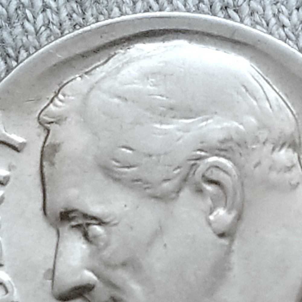 1985 D Roosevelt Dime 10c Strike Errors Broadstrike error Fade Fat Letters GREAT