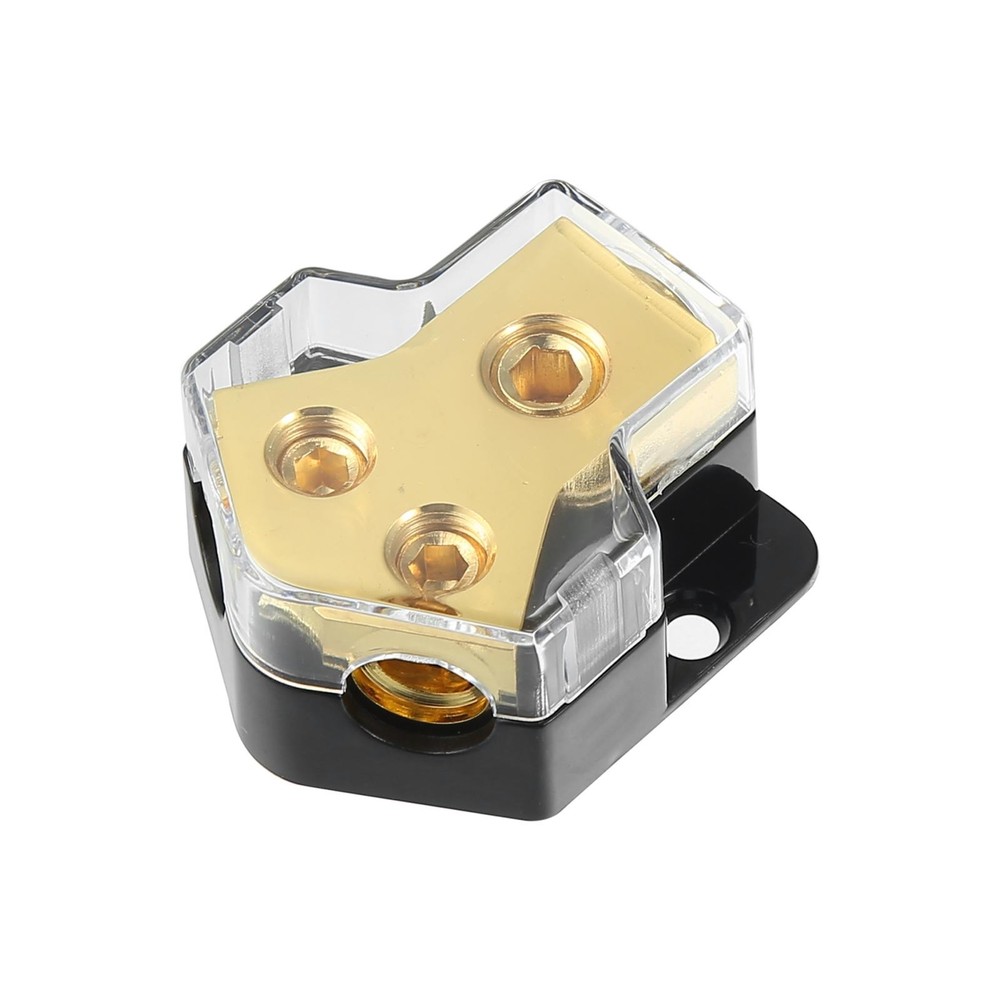 2pcs 2 Way Power Distribution Car Block for Audio Splitter Copper