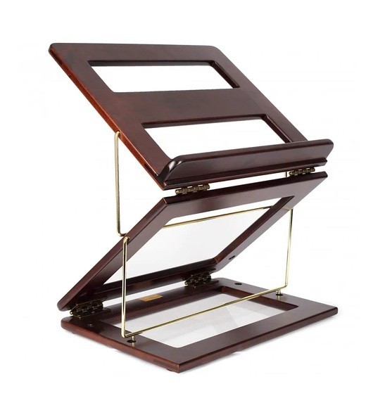Sit-Stand Shtender - 3 Level - Mahogany