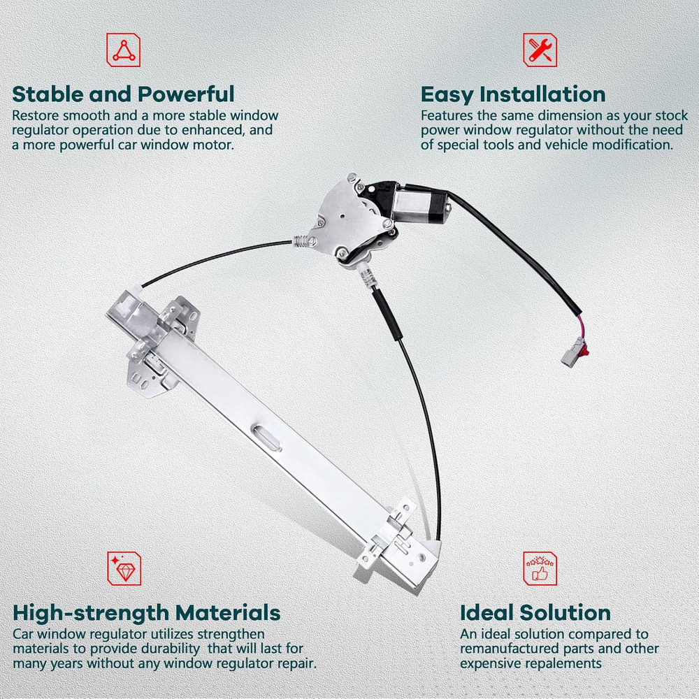2003-2011 Honda Element Front Right Power Window Regulator–Compatible