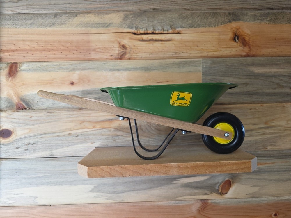 John Deere Wheelbarrow 17x9x6". Beautiful Display.