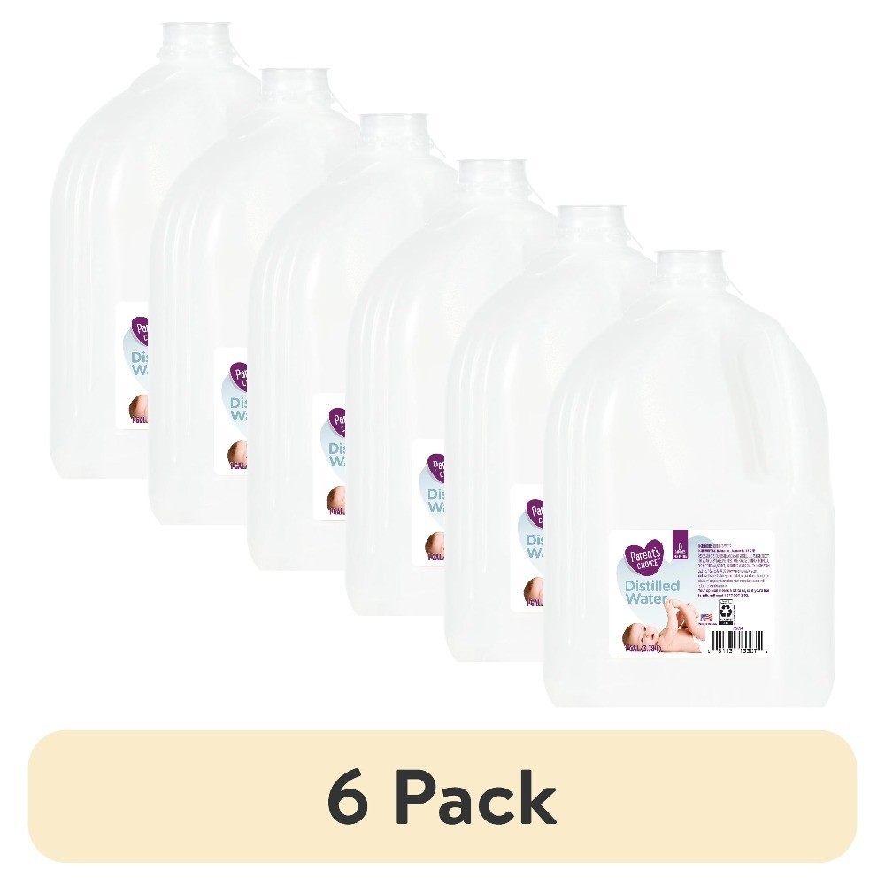 Distilled Water 1 Gallon 6 Pack Pure Hydration for Home and Office Use
