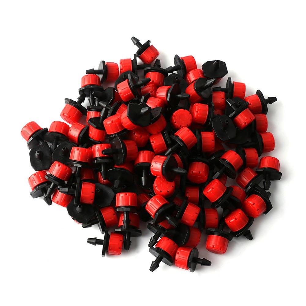 50 Pcs Micro Drip Irrigation Sprinkler System Adjustable Spray Nozzle