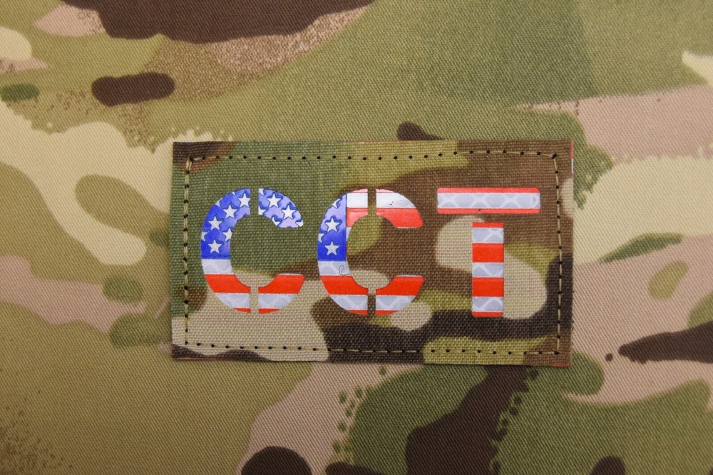 CCT Infrared US Flag Call Sign Patch Multicam USAF Combat Control Team IR Patch