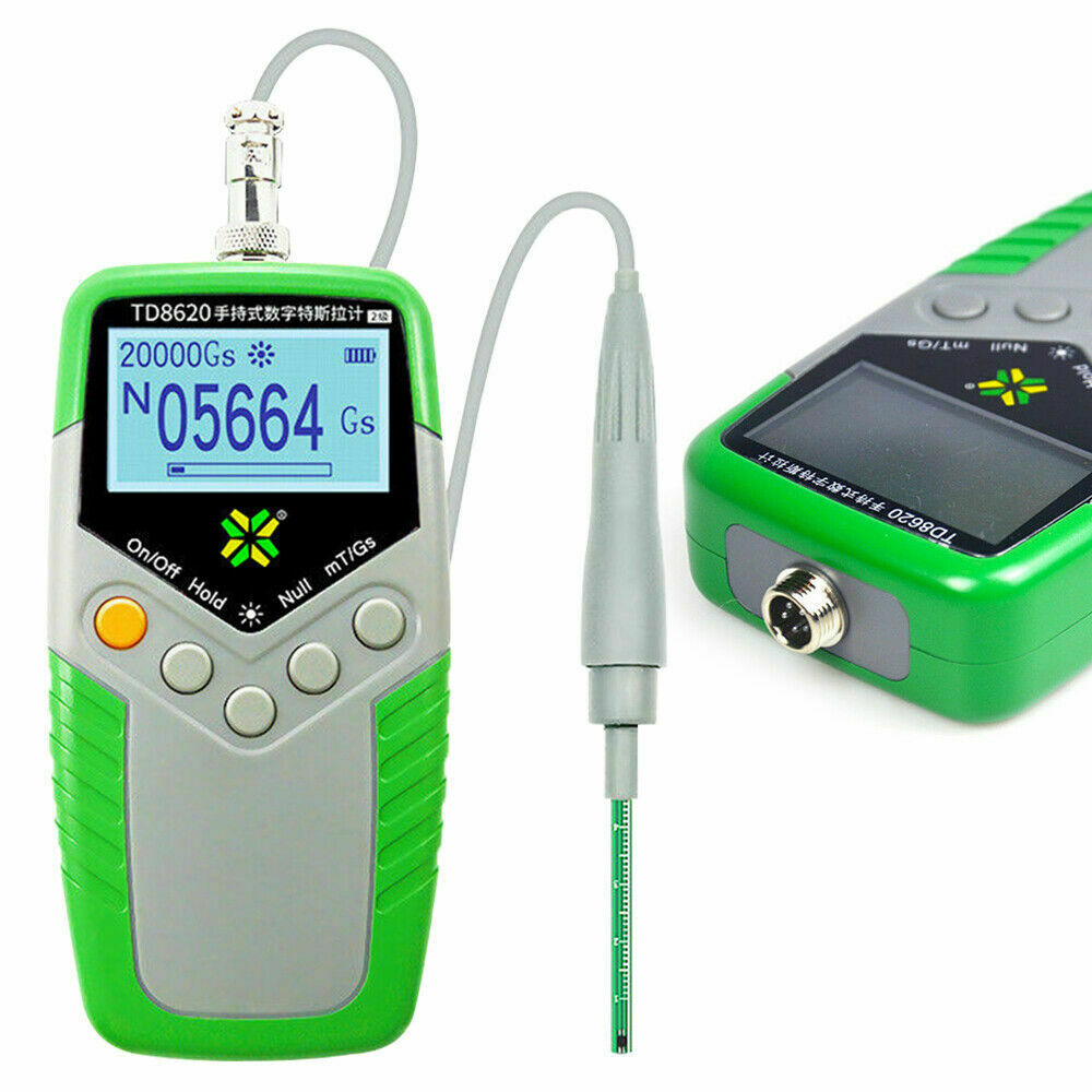 Handheld Tesla Meter Teslameter Gauss Meter Surface Magnetic Field Tester TD8620