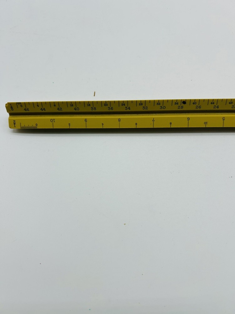 Vintage Architect Triangle 3 Sided Drafting Ruler Scale POST 1301P Made in USA