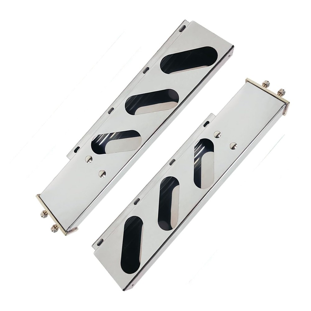 30" Mud Flap Hangers Spring Loaded 2.5" Bolt Pattern Stainless Steel Pair