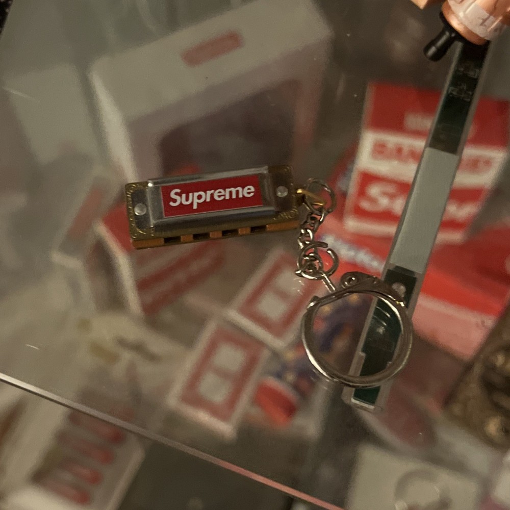 Supreme Hohner Harmonica Keychain Silver FW20