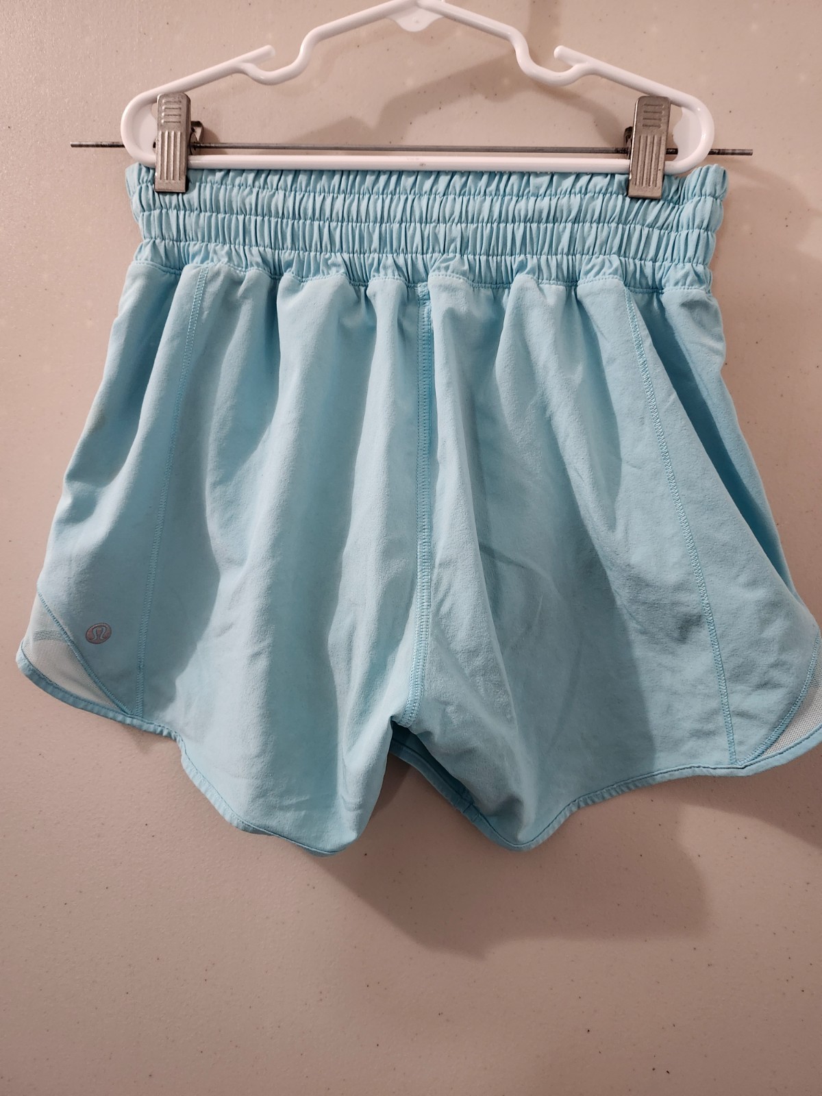 Lululemon Shorts Womens 2 Blue Hotty Hot High Rise Pullon Active Lined Pocket 3"