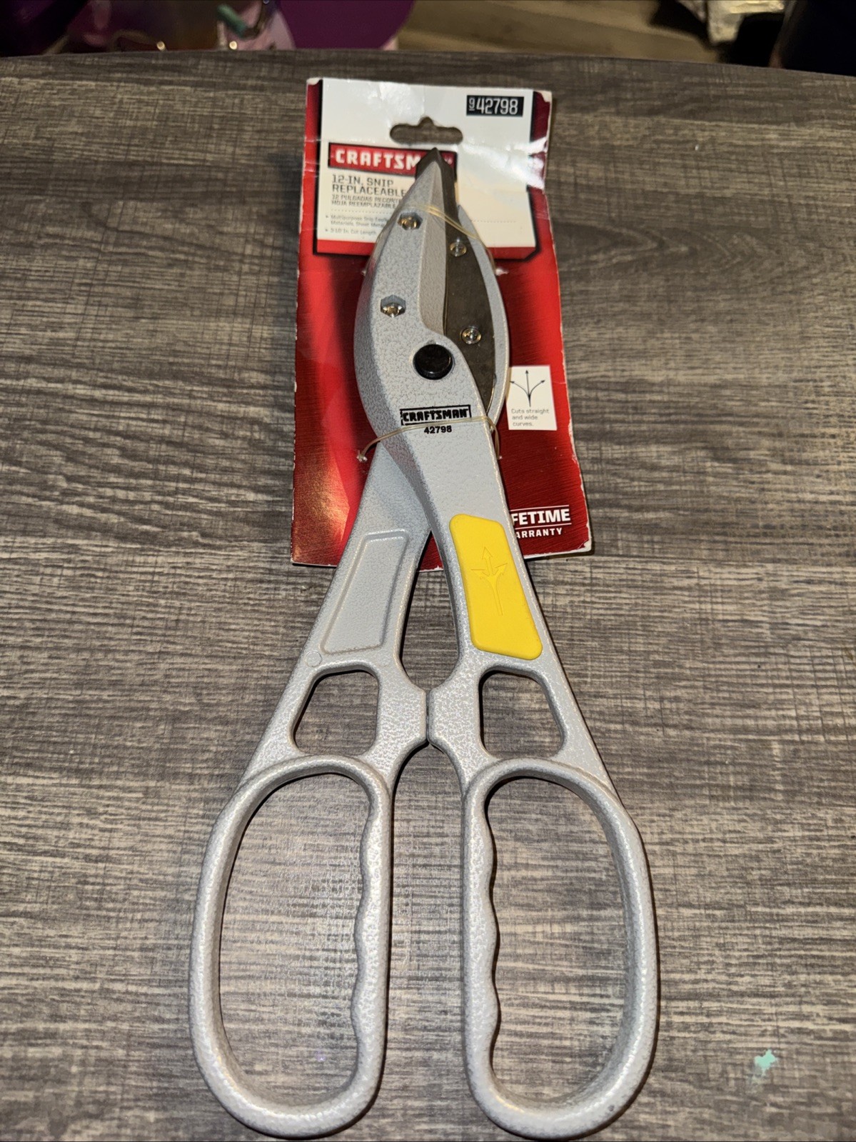 Sears CRAFTSMAN 42798 12” TIN SNIP USA Nos Aluminum Rare Metal Replaceable Blde
