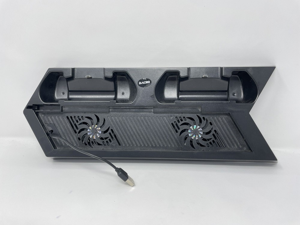 PS4 Slim Stand Controller Charger Cooler Fan USB Hub Vertical Dock Station
