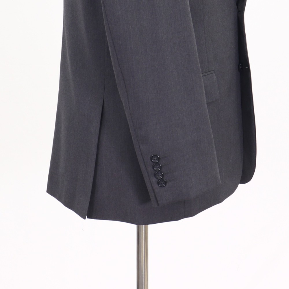 Stafford 42R Gray Sport Coat Blazer Jacket Solid 2-Button Wool Blend