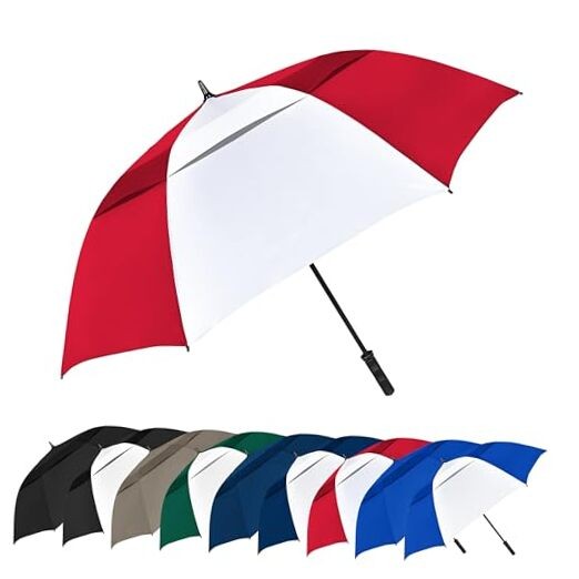 The Vented Tornado 64" Large Oversize Windproof Automatic Open Golf Royal Blue