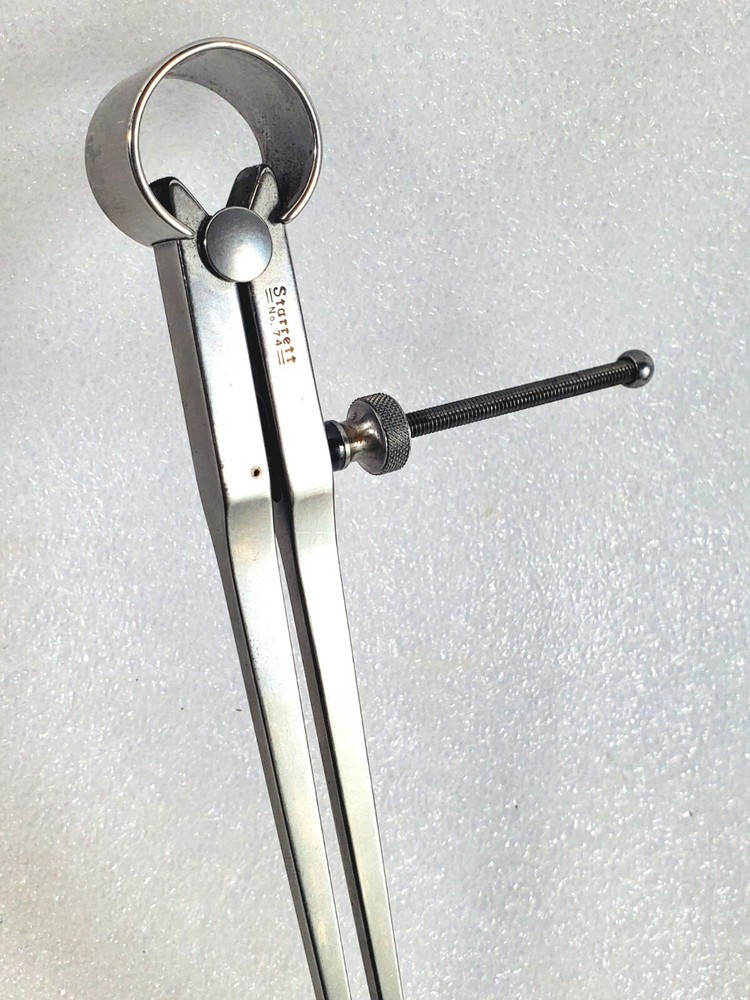 STARRETT 74A Fay Spring Type Inside Caliper 6" Range Solid Nut - USA NICE