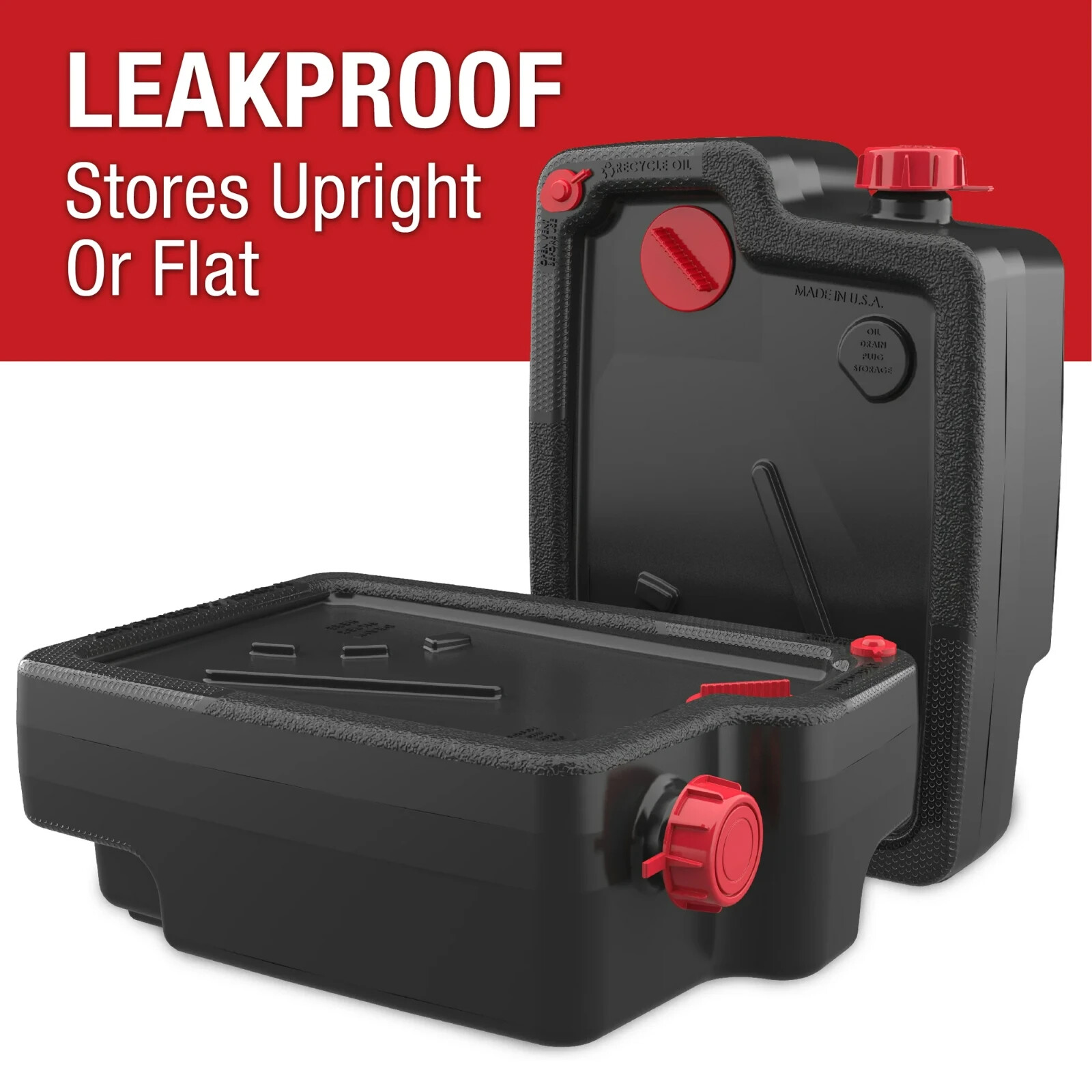 Oil Change Drain Container 10 Quart Large Pan leak-proof High Capacity Car Auto