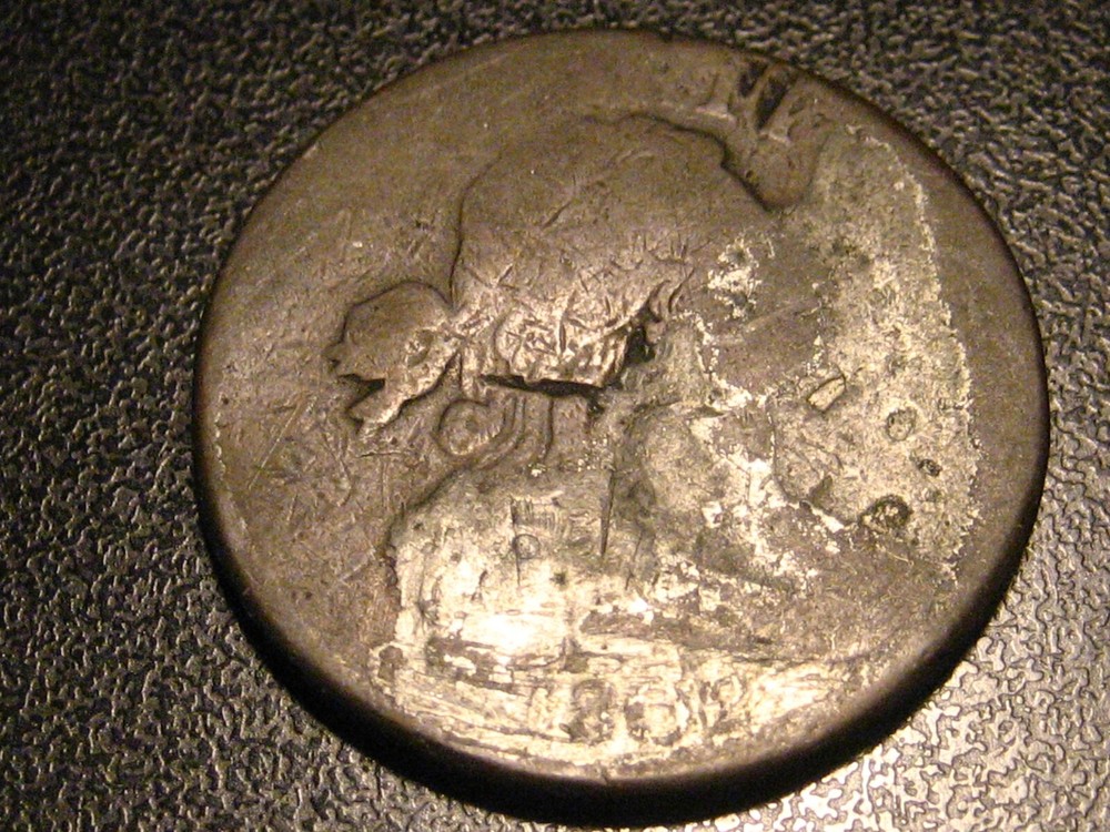 1802 Draped Bust Large Cent Damaged