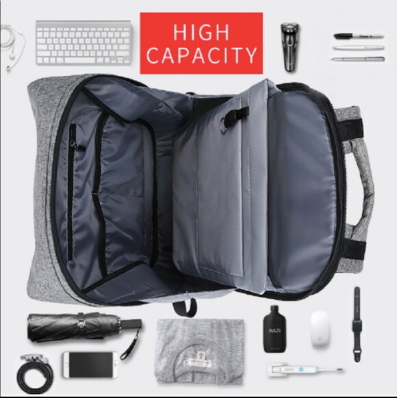 Mark Ryden Laptop Backpack Business Bags w/ USB Charging Port - Gray