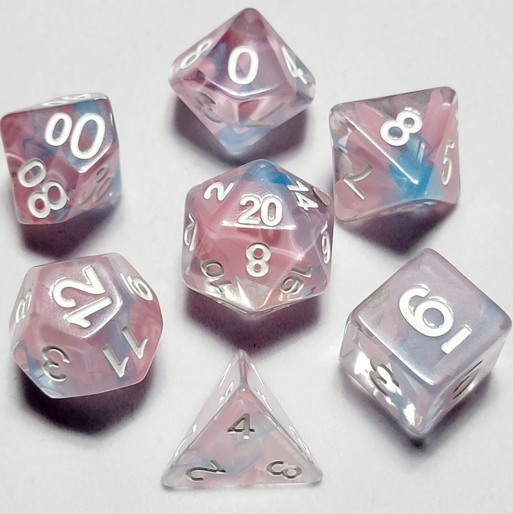 Celestial Wisps Dice Set | Poly RPG DnD Dungeons Dragons AD&D Pathfinder d20