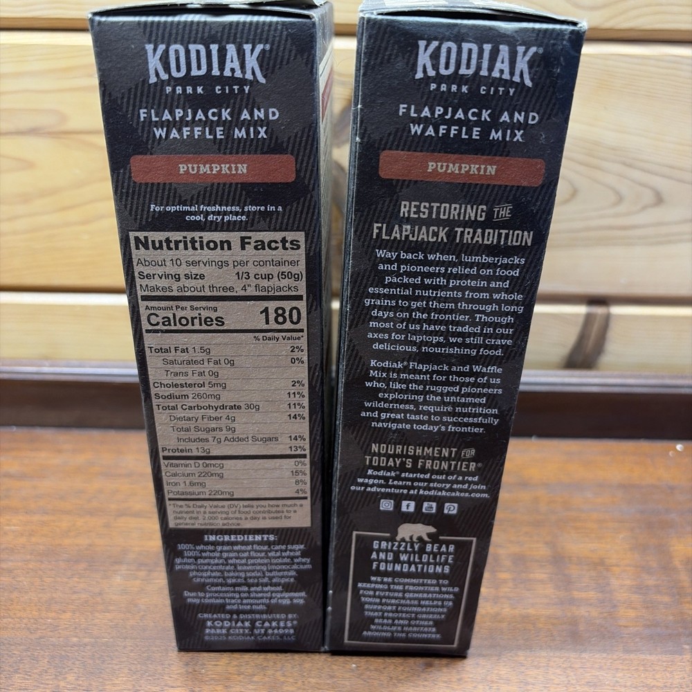 Kodiak Power Cakes Pumpkin 18oz X2