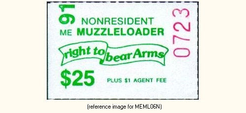 D2K Maine Muzzle-Loader Stamp 1991 $25.00